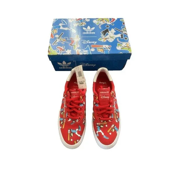 Adidas Originals 3MC C X Disney Sport Goofy adult Unisex Shoes Red NEW US 6 - Picture 9 of 13